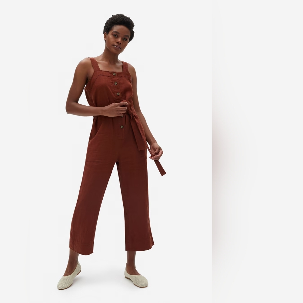 Everlane linen jumpsuit